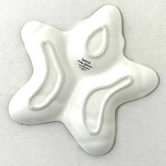 Christopher Radko Traditions Holiday Celebrations Star Santa Plate Classic Party - Picture 2 of 3